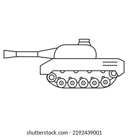 Military Modern Tank Icon Vehicle Vector Stock Vector (Royalty Free ...