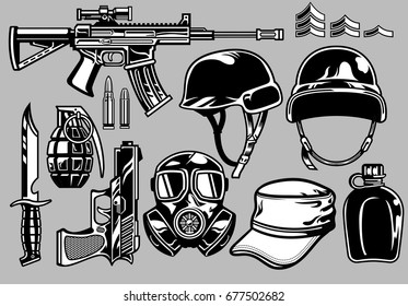 Military Objects Set