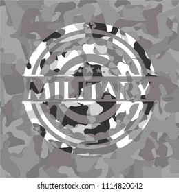 Military on grey camouflage pattern