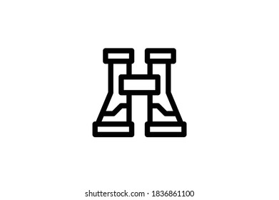 Military Outline Icon - Binocular