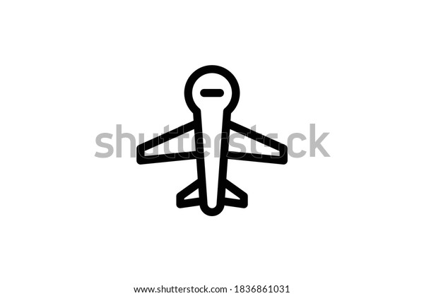 Military Outline Icon Uav Stock Vector (Royalty Free) 1836861031 ...