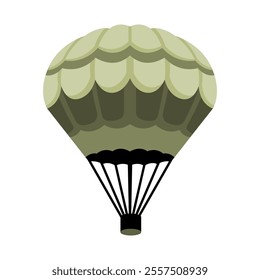 Military Parachute Vector Isometric. Good for for Military Theme.