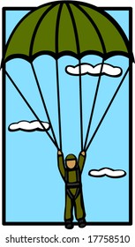 military paratrooper