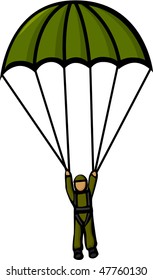 military paratrooper