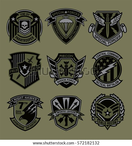 Military patch emblem badges