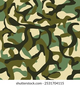 Military pattern. Camouflage color texture. Textile print