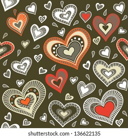 Military pattern with hearts