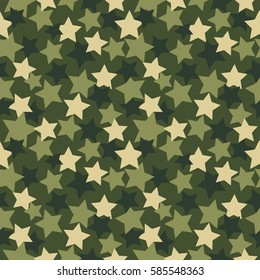 Military Pattern, Seamless Vector Wallpaper