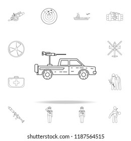 Military Pickup Icon. Army Icons Universal Set For Web And Mobile