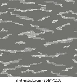 Military pixel camouflage seamless print  