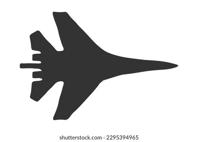 Military plane icon. Defense set technology line and background vector ilustration.