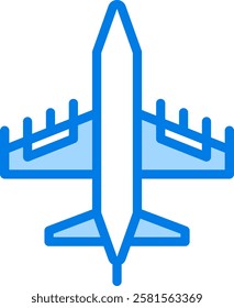 Military Plane Icon Element For Design