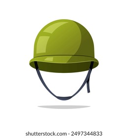  Military Protective Helmet vector isolated on white background.