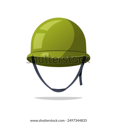  Military Protective Helmet vector isolated on white background.