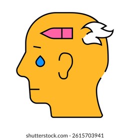 military psychology line icon vector. military psychology sign. isolated symbol illustration