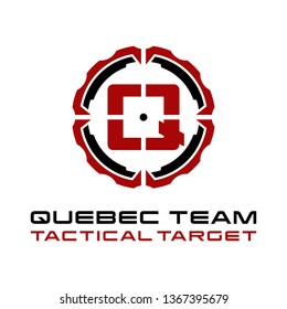 Military Q Letter Tactical Target Logo Stock Vector (Royalty Free ...