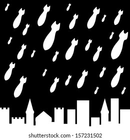 military rain. vector illustration