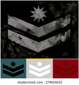 military rank army fashion graphic design