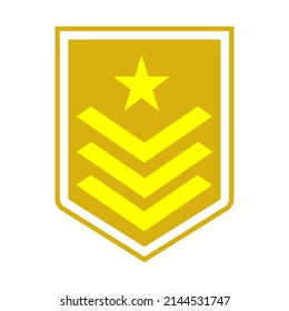 Military rank army vector logo icon