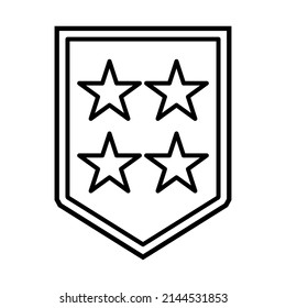 Military rank army vector logo icon