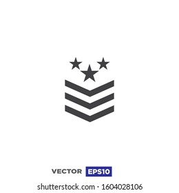 Military Rank Emblem Badge Emblem Icon Design 