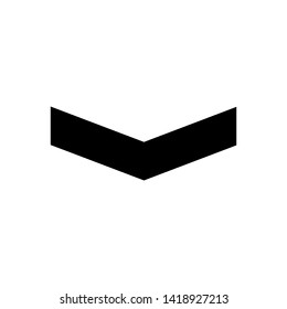 Military rank icon design trendy. Badge Vector. Grade Illustration Sign Symbol.