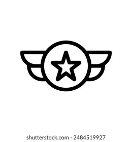 Military Rank Icon, Ideal for Army and Defense Illustrations