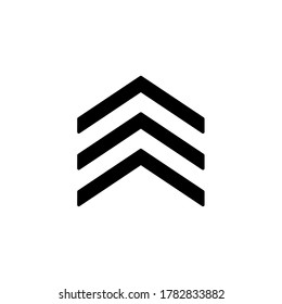 Military Rank Icon Illustration. Vector Sign