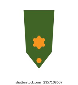 military rank icon logo vector design template