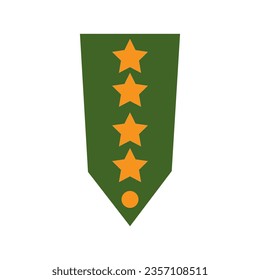 military rank icon logo vector design template