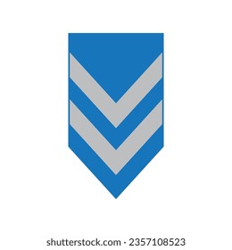 military rank icon logo vector design template