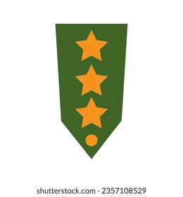 military rank icon logo vector design template
