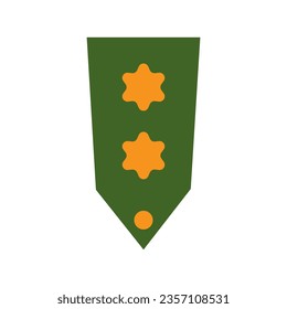 military rank icon logo vector design template