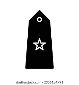 Military rank icon vector design illustration