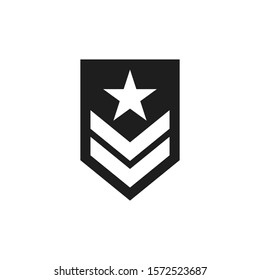 Military Rank Icon Vector Logo Template Stock Vector Royalty Free
