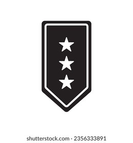 military rank icon vector template illustration logo design