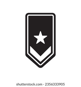 military rank icon vector template illustration logo design