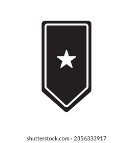 military rank icon vector template illustration logo design