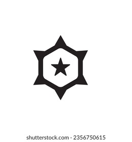 military rank icon vector template illustration logo design