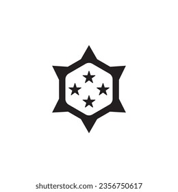 military rank icon vector template illustration logo design