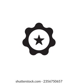 military rank icon vector template illustration logo design