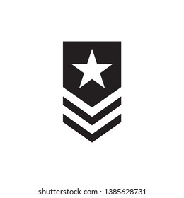 military rank illustration icon logo template