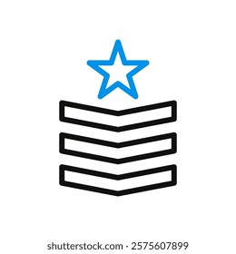 Military Rank Insignia Graphic Icon Symbol