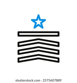 Military Rank Insignia Graphic Illustration