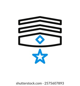 Military Rank Insignia Vector Illustration