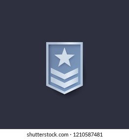 Military rank, vector