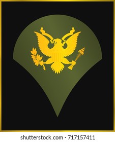 Military Ranks and Insignia. Stripes and Chevrons of Army. Specialist