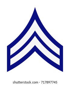 Military Ranks and Insignia. Stripes and Chevrons of Army. Corporal