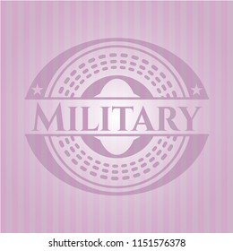 Military realistic pink emblem