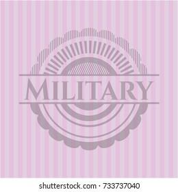 Military realistic pink emblem